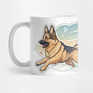 German Sheppard Sticker Mug